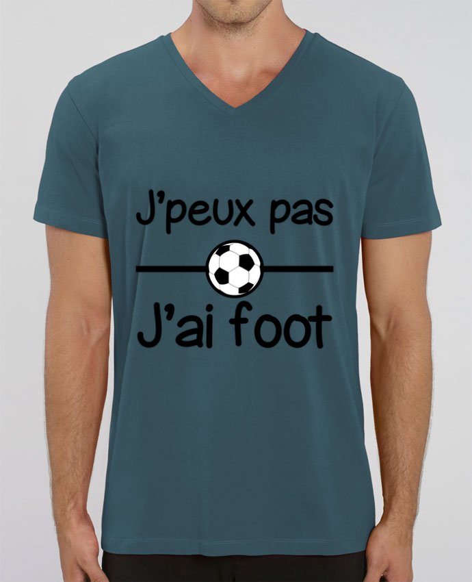 Tee Shirt Homme Col V Stanley PRESENTER J Peux Pas J Ai Foot Football