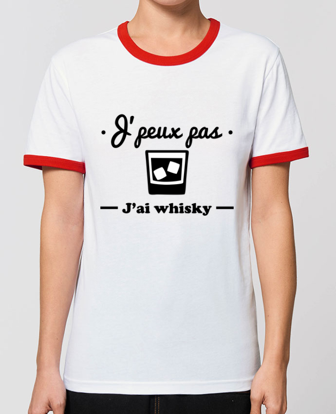 T Shirt Contraste Unisexe Stanley Ringer J Peux Pas J Ai Whisky Humour Alcool Citations Drole Message Tunetoo