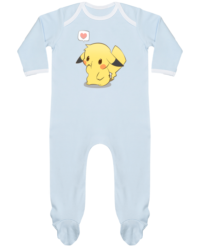 Pyjama Bebe Manches Longues Contraste Pikachu Love Ketsou