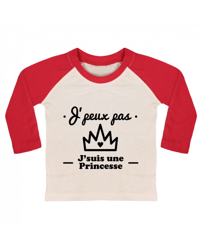 T Shirt Bebe Baseball Manches Longues J Peux Pas J Suis Une Princesse Humour Citations Drole Benichan Tunetoo