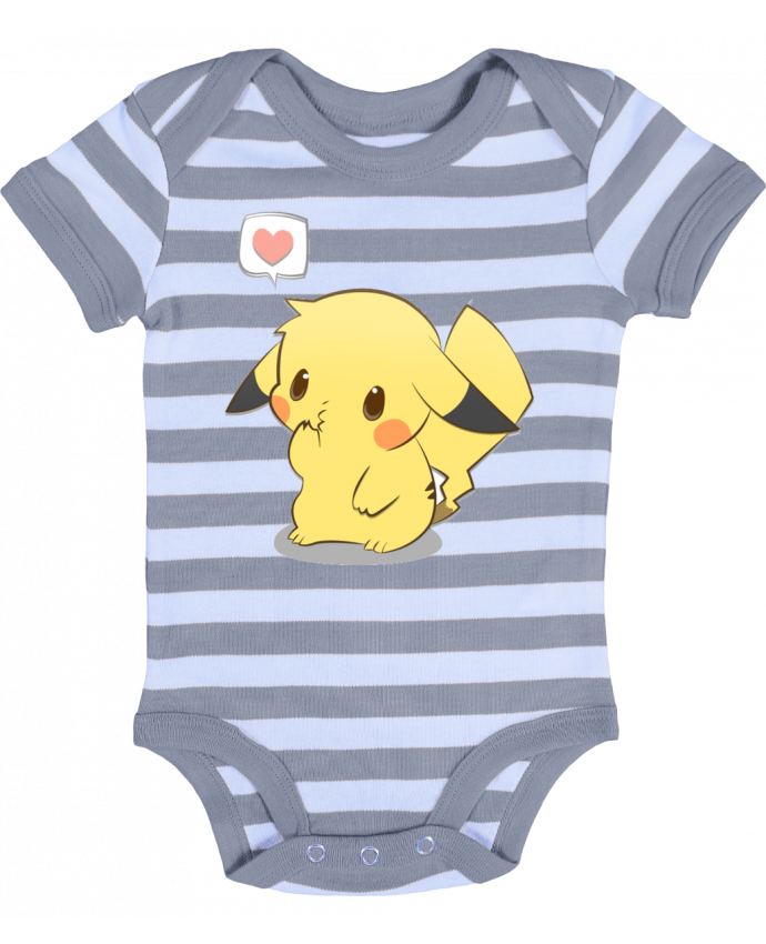 Body Bebe A Rayures Pikachu Love Par Ketsou