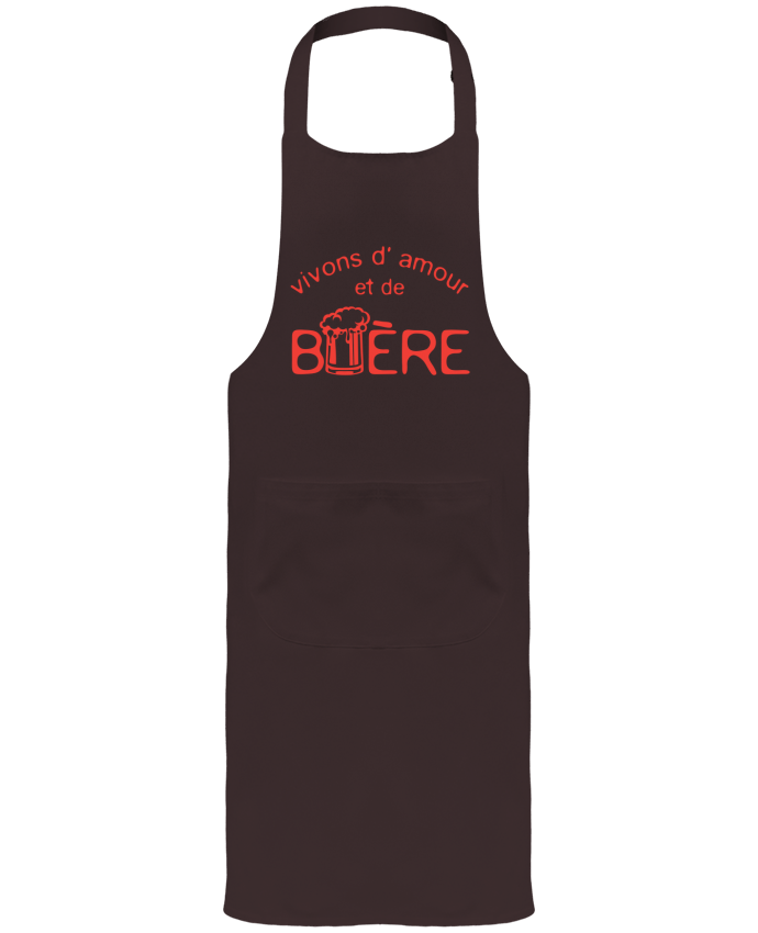 Tablier De Jardinier Ou Sommelier Avec Poche Vivons Amour Biere Alcool Humour Verre Chope Citation Achille