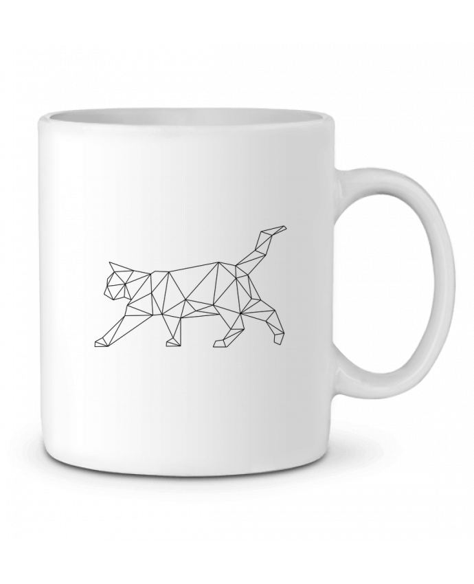 Mug En Ceramique Chat Geometrique Wait Design