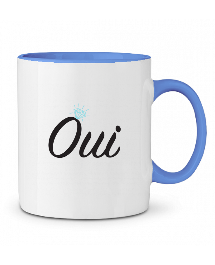 Mug En Ceramique Bicolore Oui Mariage Tunetoo