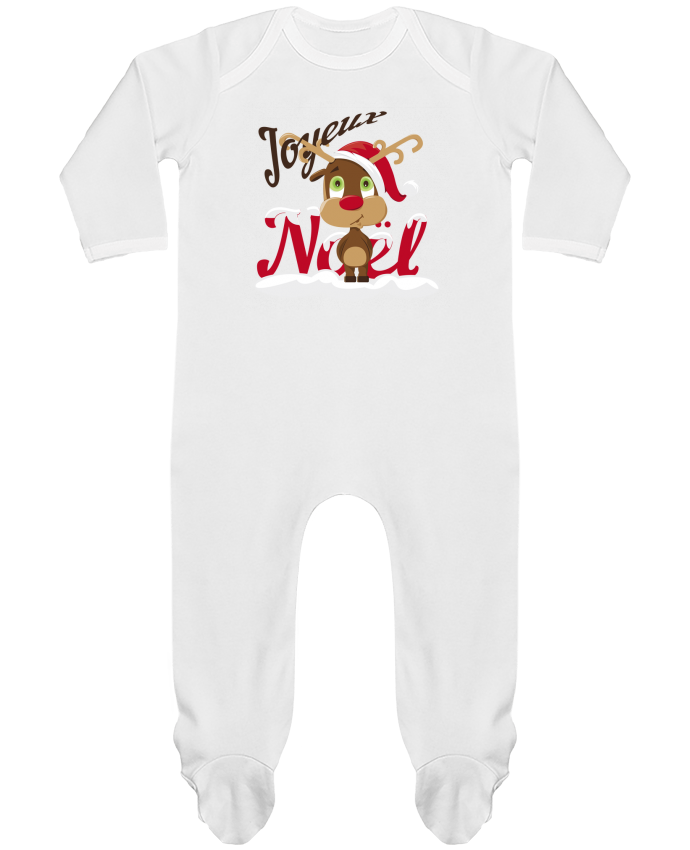 Pyjama Bebe Manches Longues Contraste Renne Joyeux Noel Enfant Graphick Kids