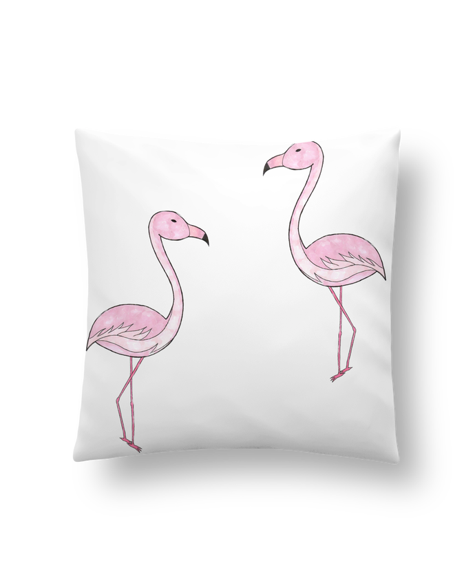 Coussin Synthetique Doux 41 X 41 Cm Flamant Rose Dessin K Creatif